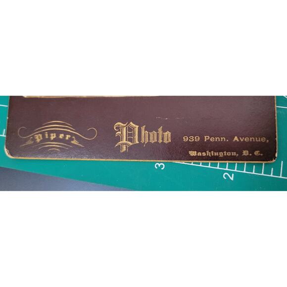 Antique Victorian Cabinet Card Dashing Gentleman Al Shaw Piper Washington DC - Picture 2 of 4